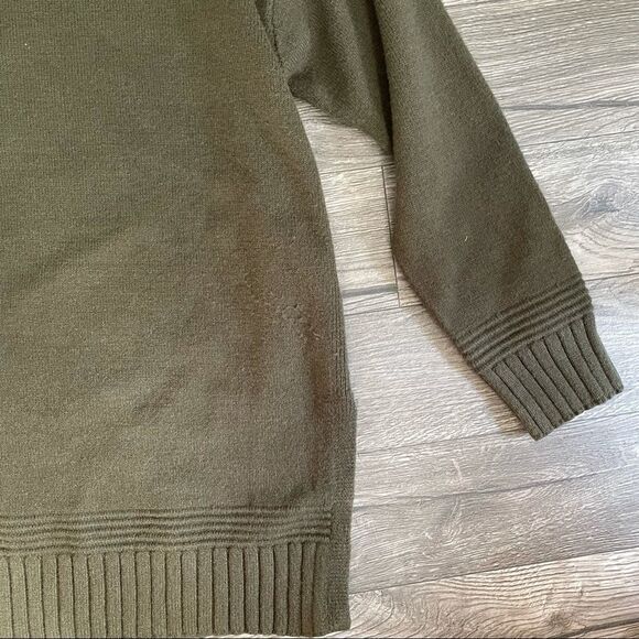 Revolve ANTHROPOLOGIE Margarita tunic Sweater in Green Khaki - Picture 11 of 15